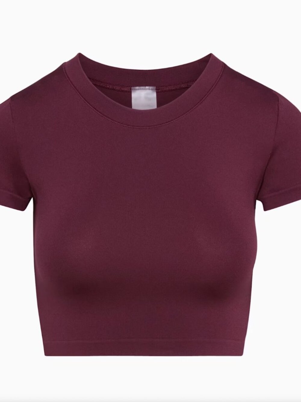 Sunday Best Burgundy cropped tee